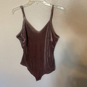 Velvet Bodysuit w adjustable straps